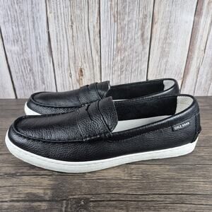 Cole Haan Pinch Weekender Textured Leather Penny Loafer Men's Sz 11 Black (VGC)